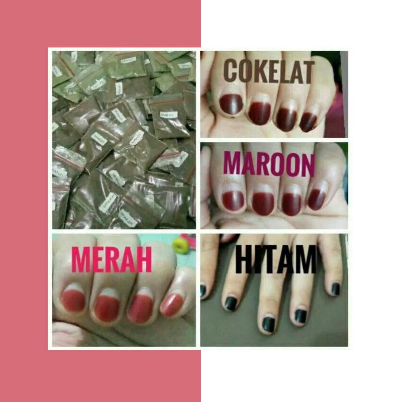 KUTEK BUBUK /KUTEK MUSLIMAH/ HENNA BUBUK /PACAR KUKU/ NAIL HENNA /BUBUK HENA (ARAB )ORIGINAL