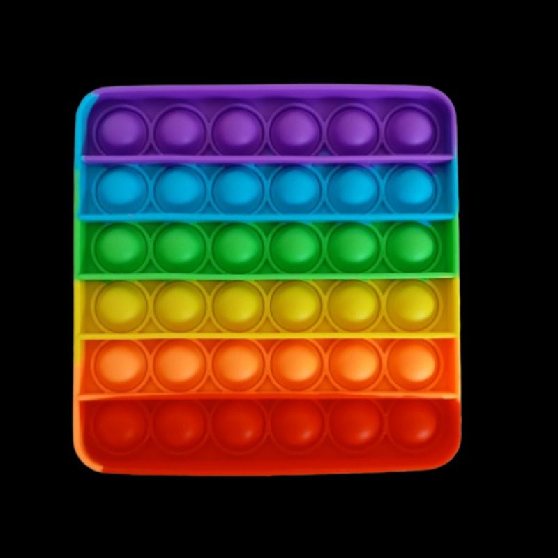 Pop It Mainan Anak Pop It Fidget Push Toy Push Rainbow Penghilang Stress Tiktok / Unicorn Galaxy Ice Cream Love / Multicolor Warna - Warni Bubble Kids / Mainan Anak Kekinian PopIt Squeeze Game Rainbow Unicorn / Silicon Tebal Murah Termurah Grosir-4