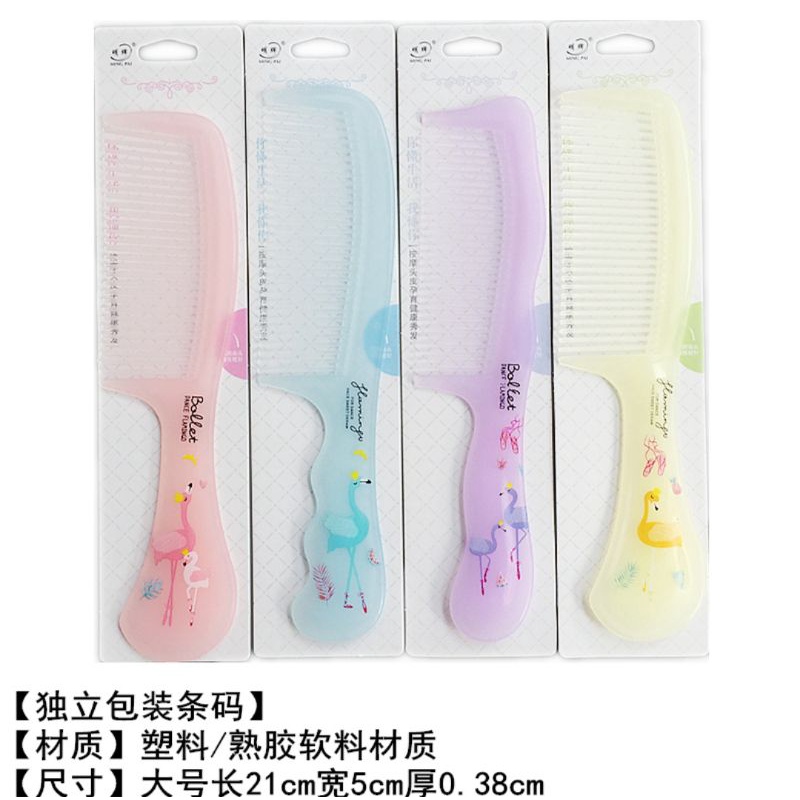 Sisir Rambut Anti Kusut / Sisir Besar Karakter Warna Random Gaya Korea Rake Comb Sisir Korea