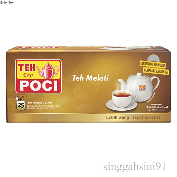 

Teh Celup Cap Poci Melati 25 Bags - Teh Poci - Tea Bag SS91