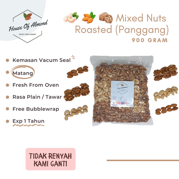 

Mixed Nuts Roasted 900gr