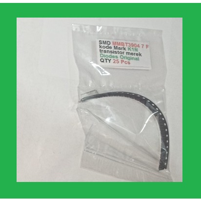 QTY 25 Pcs SMD MMBT3904 7 F kode Mark K1N transistor merek Diodes Ori