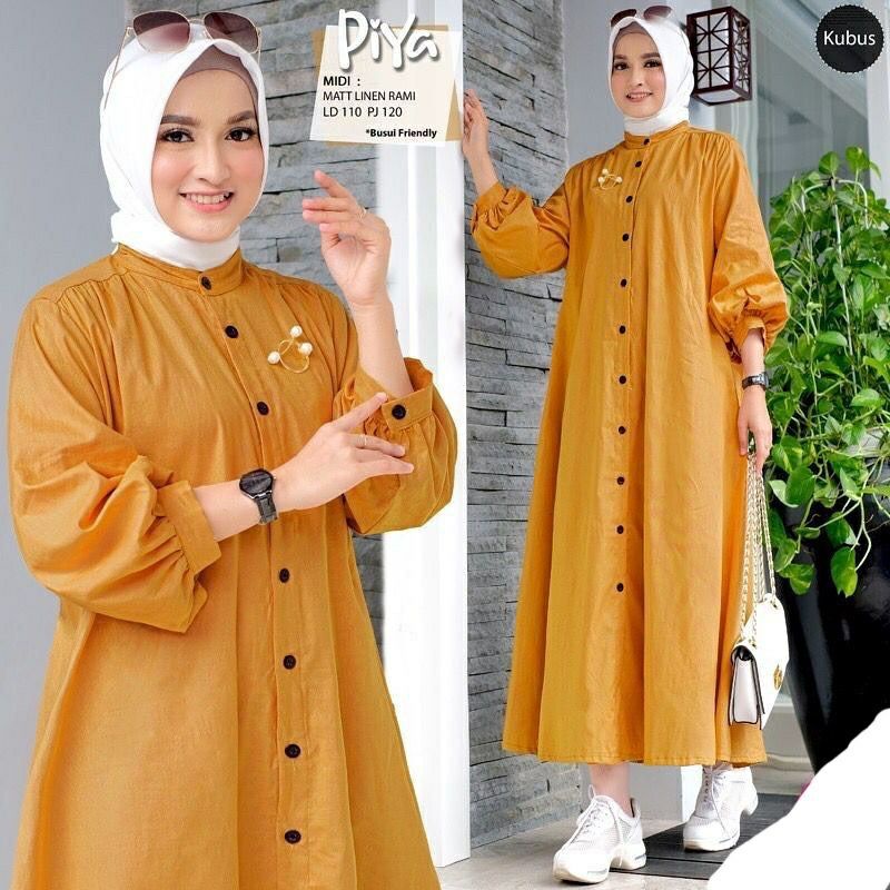 DISKON dress piya terbaru tunik kekinian pakaian wanita tunik masakini tunik malaysia longtunik