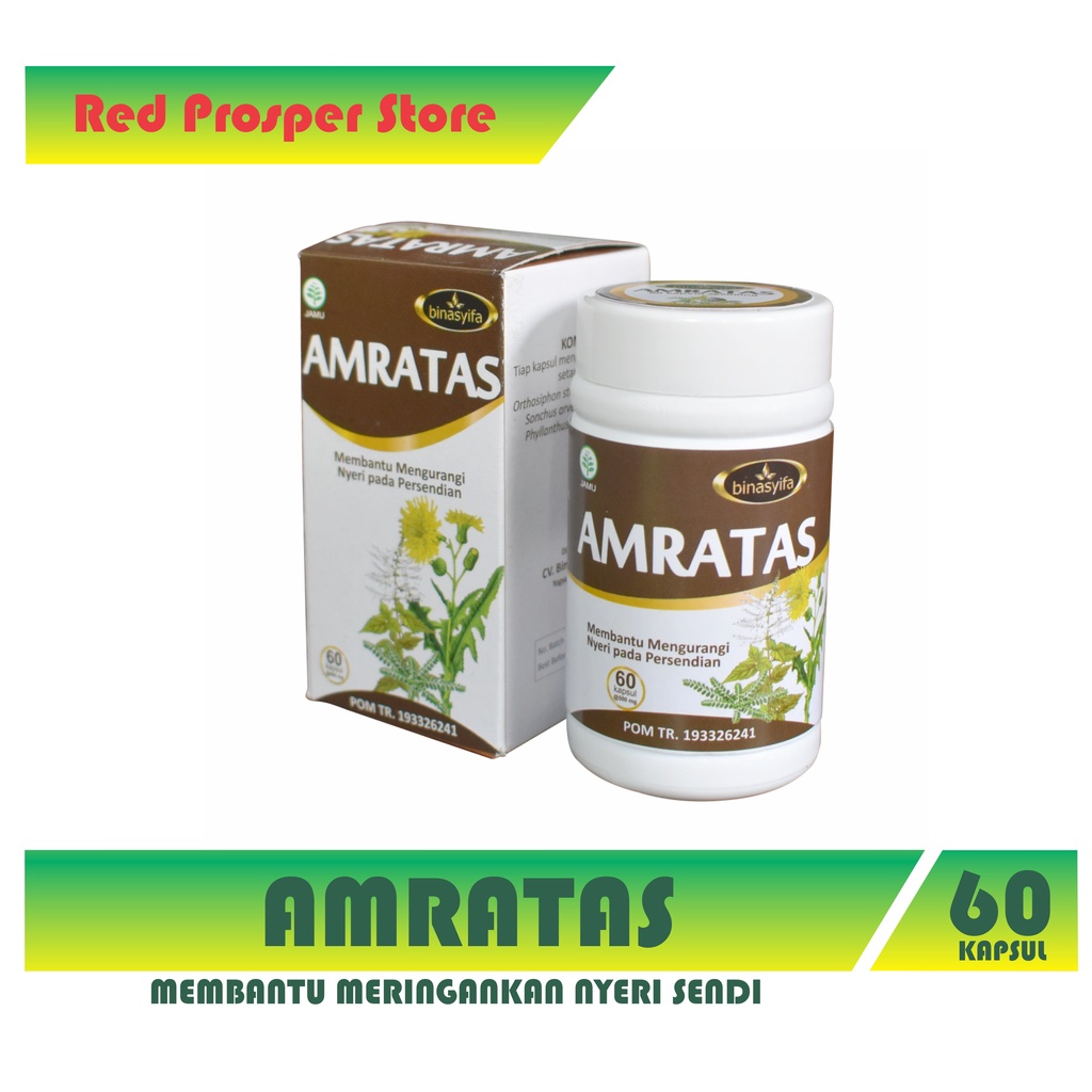 AMRATAS - Obat Asam Urat Rematik Nyeri Sendi Alami Herbal