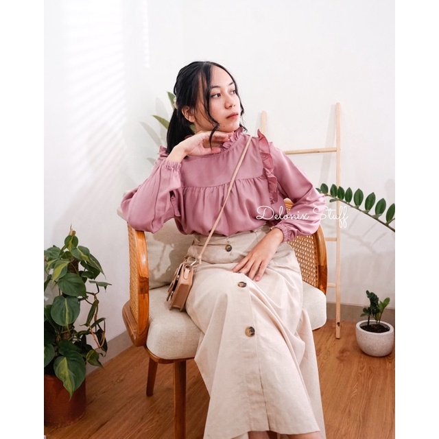 DELONIX | Cataleya ruffle top