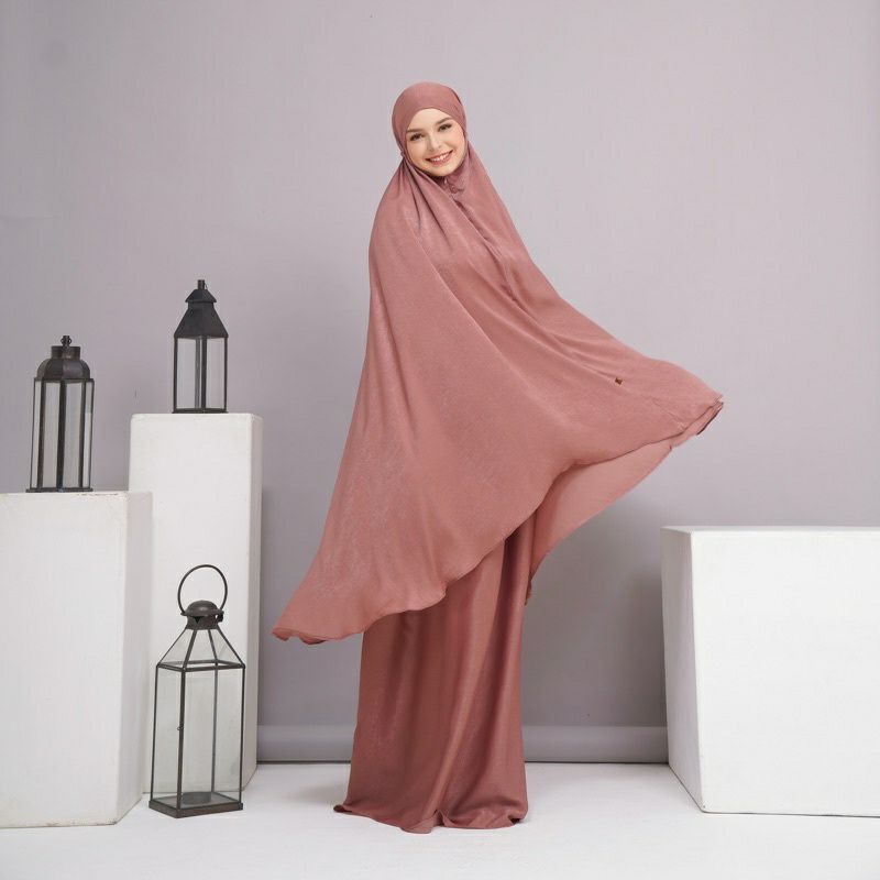 MUKENA PRAYER SET LUXURY SILK & SANTORINI SILK ARMII.ID (ORIGINAL)
