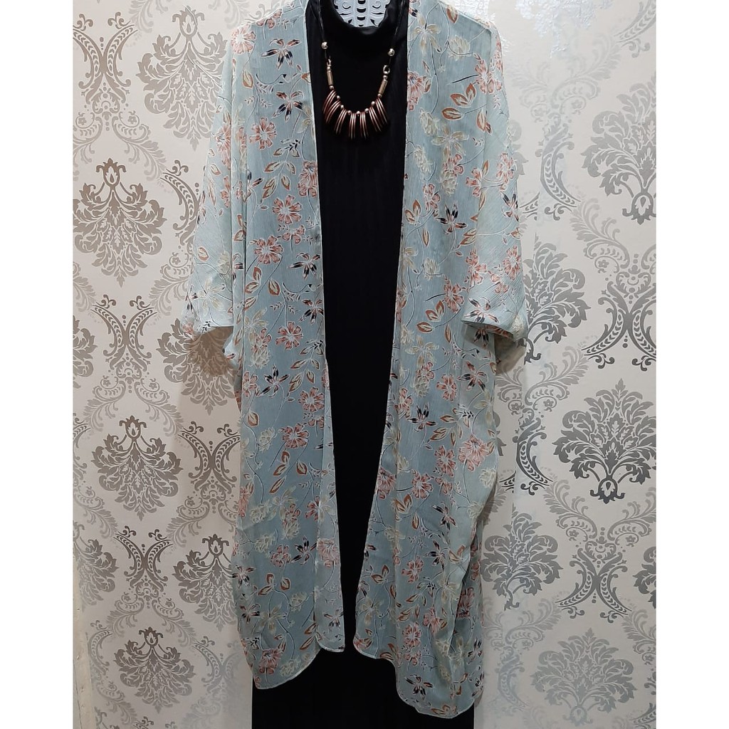 LONG OUTER FLOWER SKY BLUE