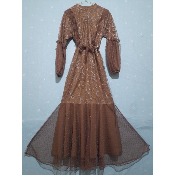 Dres Brukat tile dot Model Duyung