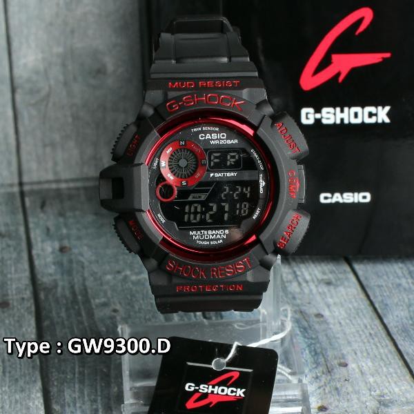G Shock Casio RANGEMAN GW9300 Black Red . Hitam Merah Digital . Jam Tangan Pria & anak anak Cowok