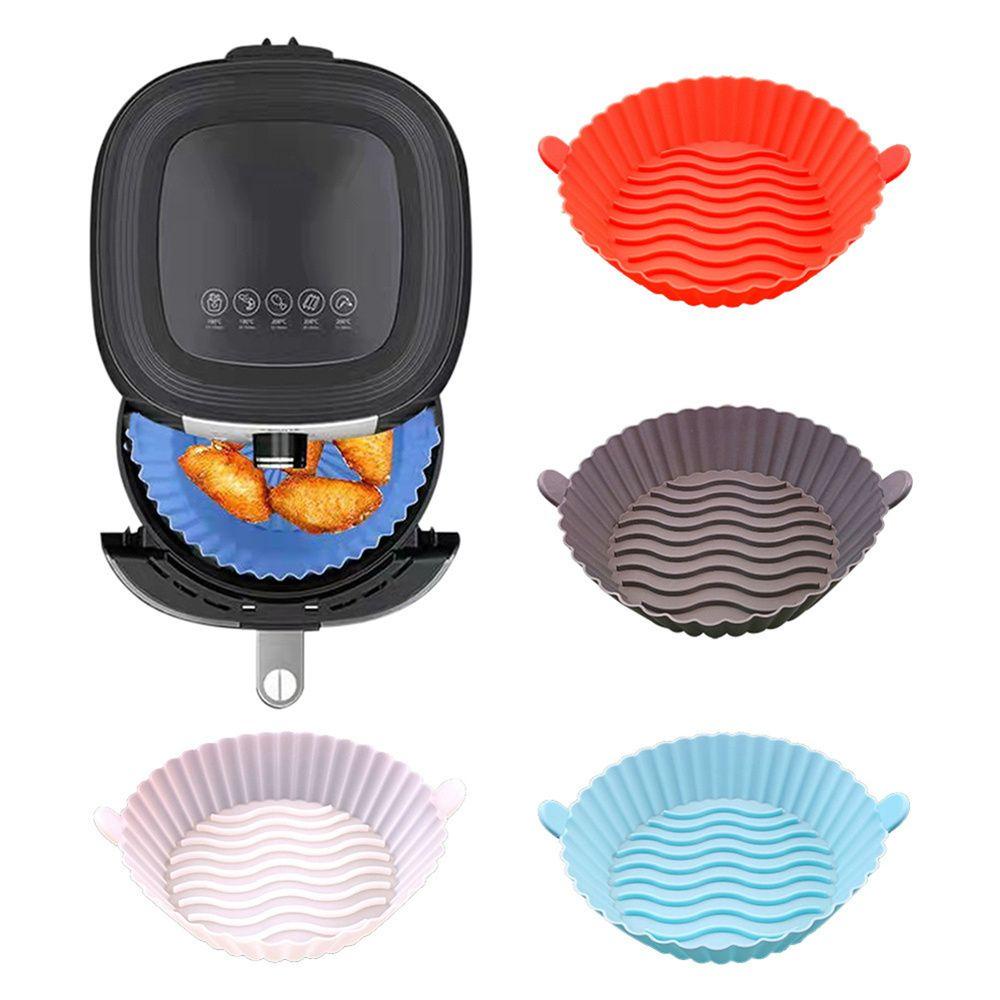 Populer Air Fryer Silicone Pot Multifungsi Alat Masak Non Stick Oven Pengganti Liners Grill Pot Tray AirFryer Aksesoris