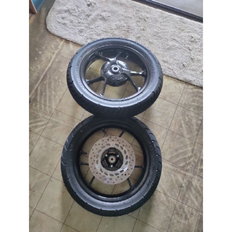 1 set ban+velg+disk+rotor lexi 125 free 1 ban maxxis