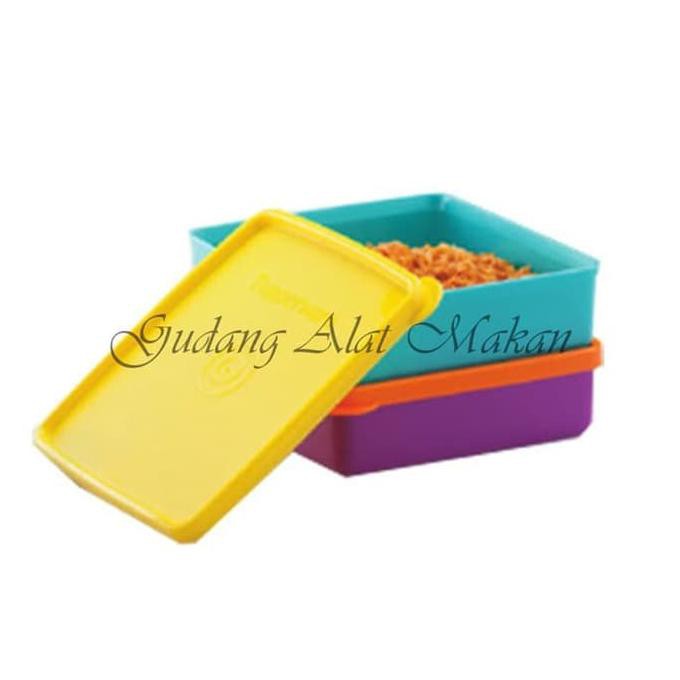 Promo Tupperware Square Away 2pcs wadah makanan bekal Murah