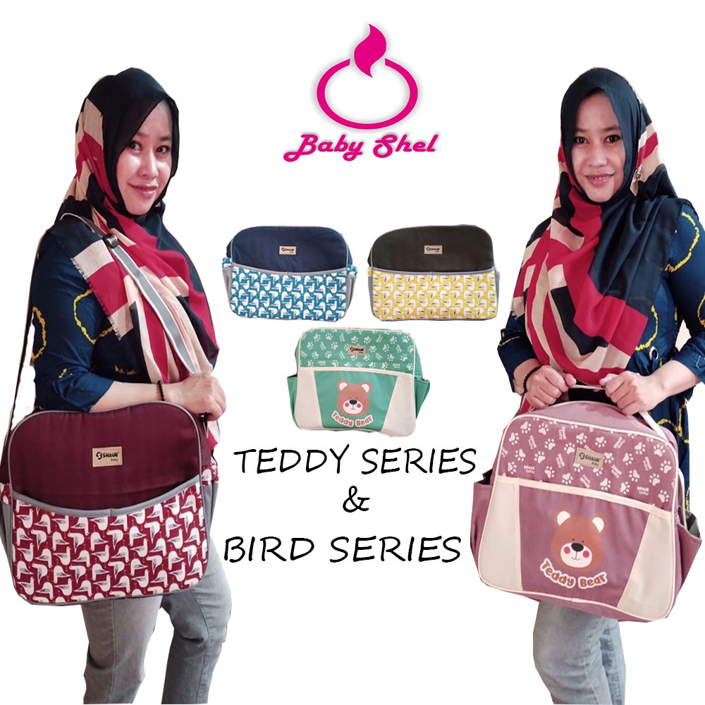 Senang Hati / Tas Bayi Medium Bird Series Dan Teddy Series / Tas Perlengkapan Bayi Medium / Tas Bayi Murah Berkualitas Baik