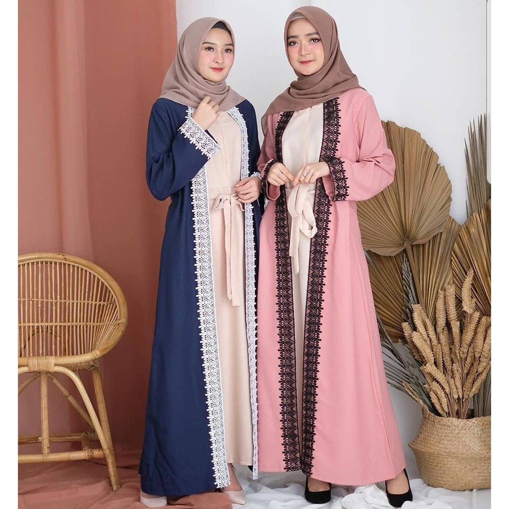 [COD] Umi Dress Maxy Ns Fc Najibah Gamis Syar'i Asdf Abu Muslim Modis Modern