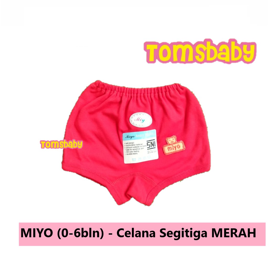 MIYO 1pcs Celana Segitiga MERAH (0-6bln)