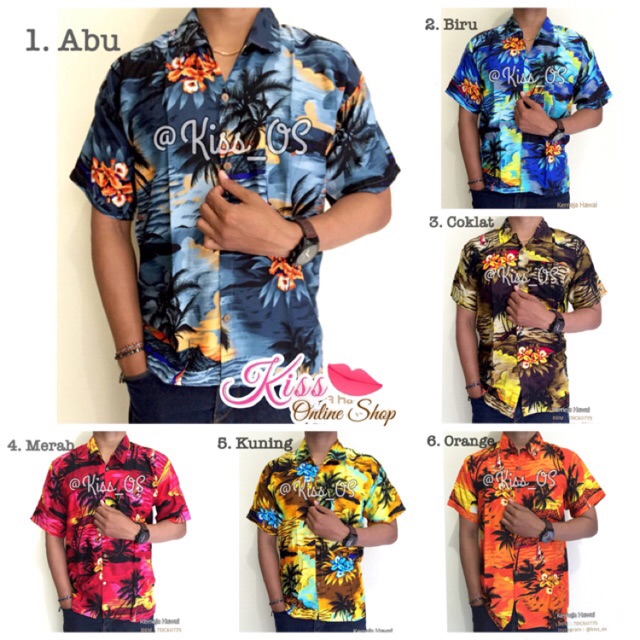  Baju  Bali Kemeja Pantai  Hawai Shopee Indonesia