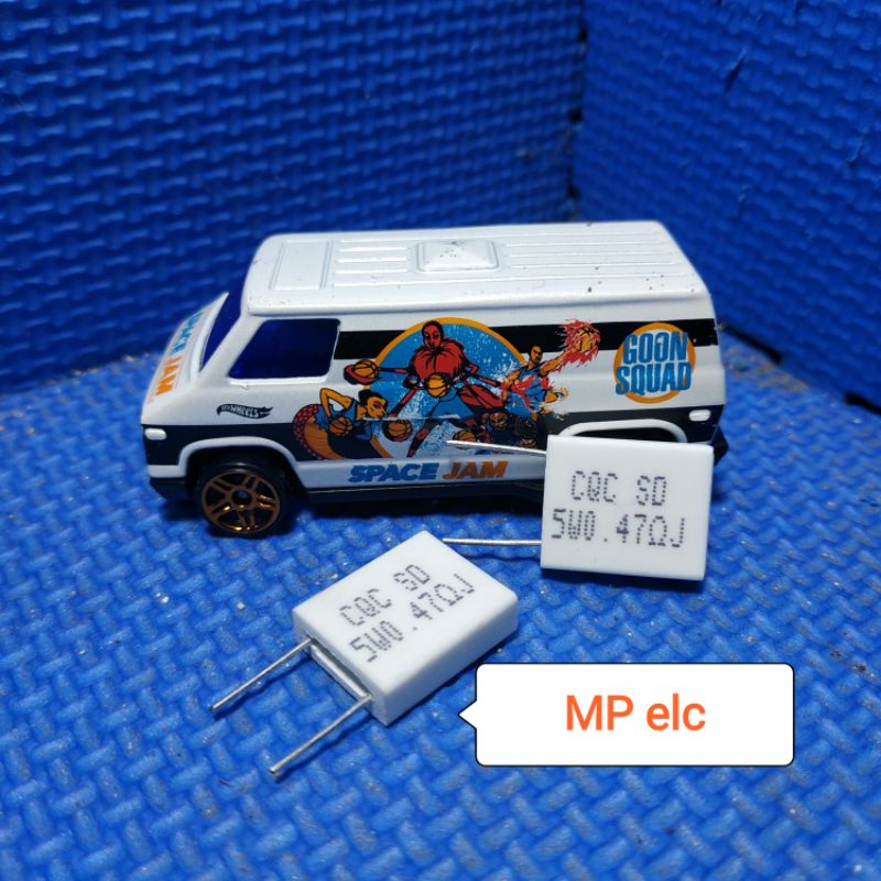 Resistor kapur Noble 0,47 ohm 5 watt pendingin