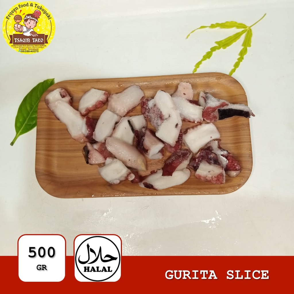 

PROMO OCTOPUS TAKO LEG CUT - GURITA POTONG BOILED - GURITA SLICE 500GR