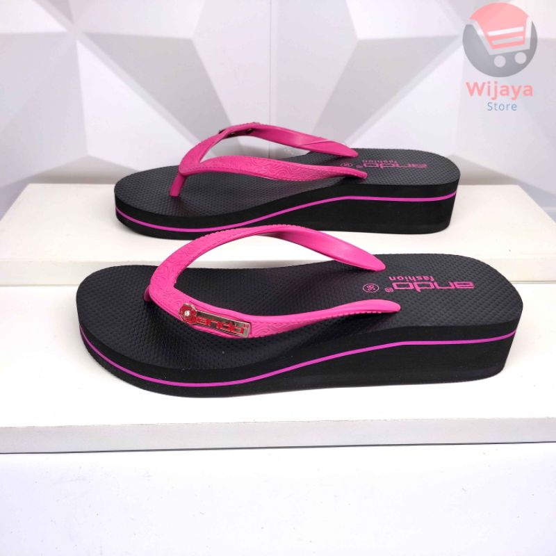 Ando Nice Queen - Sandal Wedges Jepit Wanita Dewasa