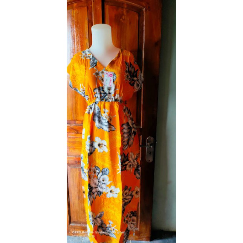daster manohara bawa panjang motif bunga
