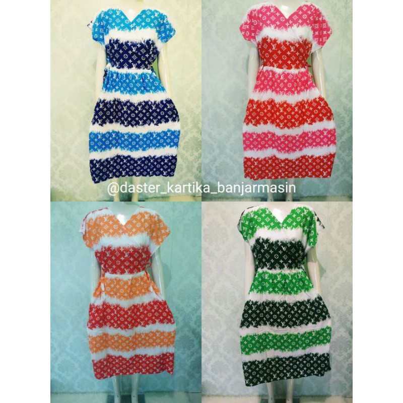 Daster Pendek Selutut Kimono (Slempang) Tali 4 merk Gajah Putih