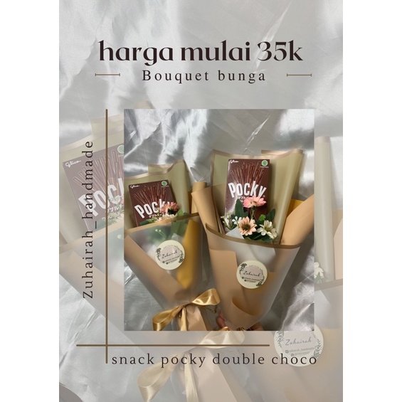 buket snack bunga lucu II Bouquet snack || Buket snack pocky|| buket murah || Baca Deskripsi.