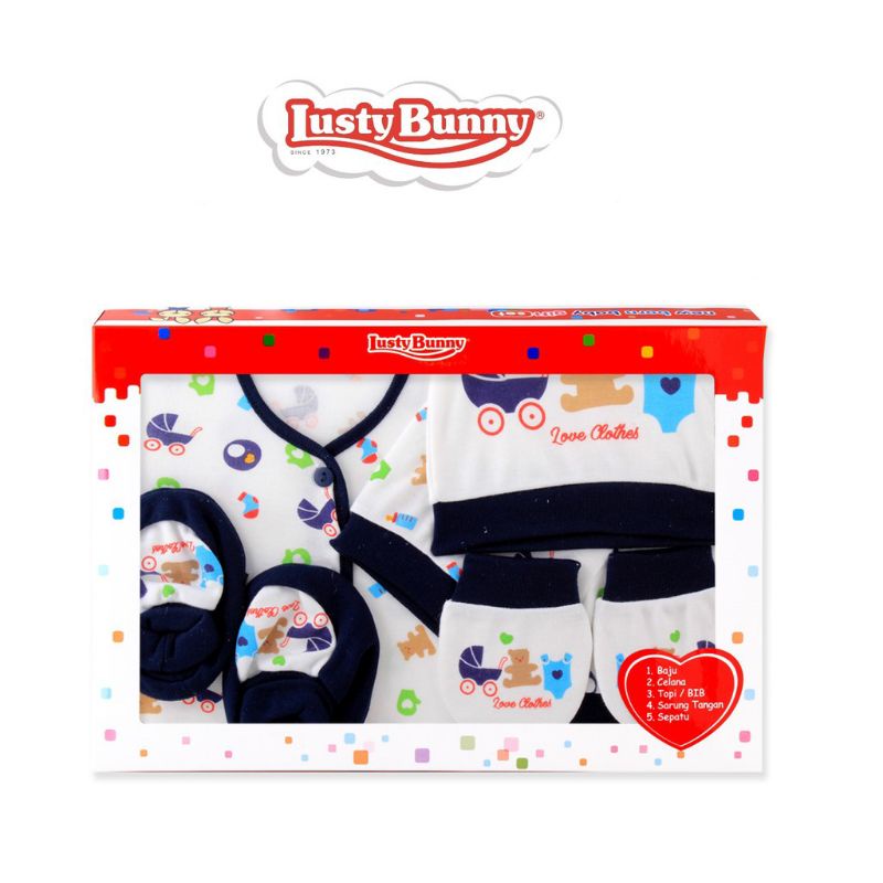 LUSTY BUNNY BABY SET NB STK  BS8004