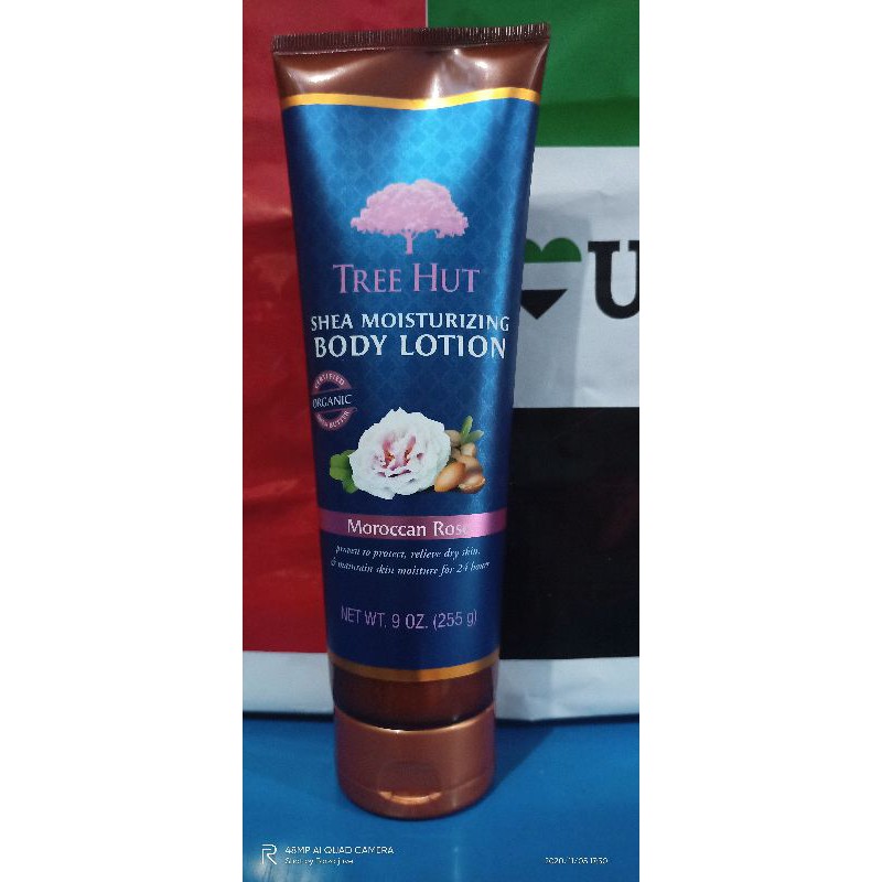 tree hut shea moisturizing body lotion moroccan rose