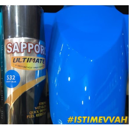 Cat Semprot Sapporo Ultimate S32 Light Blue / Cat Pilox Sapporo Ultimate Warna Biru Muda 400 ml