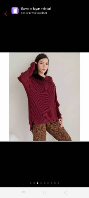 SWEATER RAJUT V- NECK PREMIUM