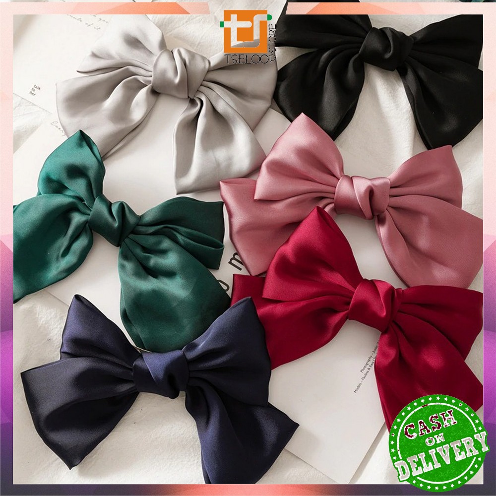 OFM-C160 Ikat Rambut Pita Besar Kuncir Rambut Hairband Aksesoris Wanita Kunciran Rambut Korea Style-4