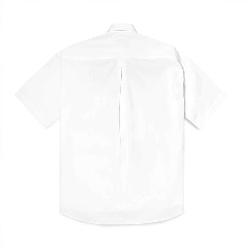 4M1 Tonal Logo Short Sleeve Shirt White