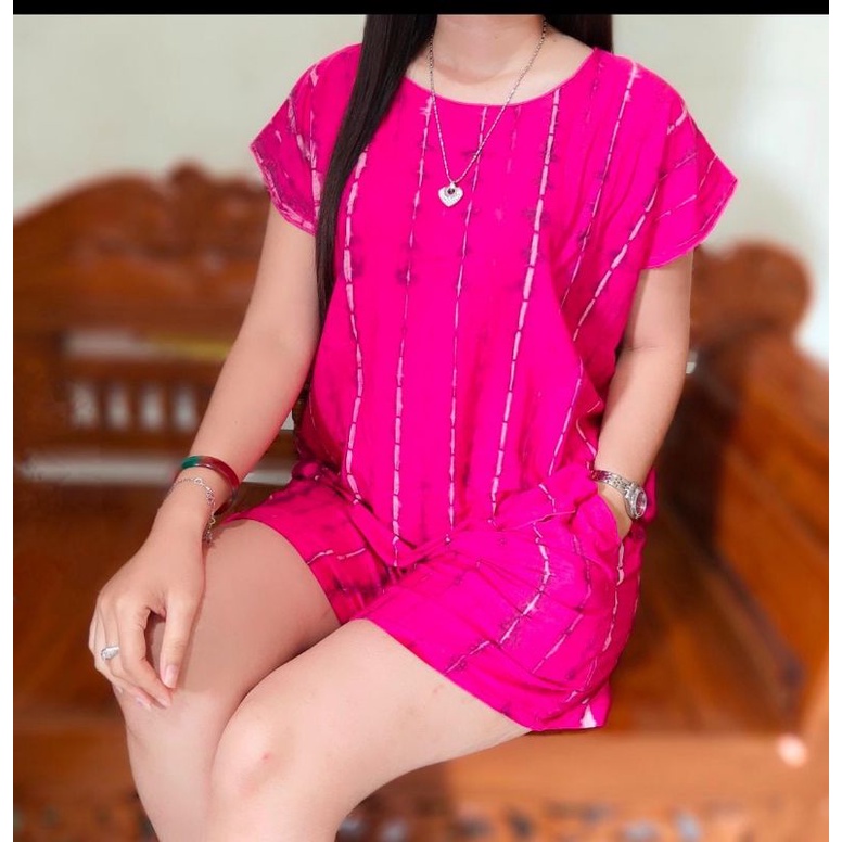 Setelan wanita dewasa jumbo kekinian size XXXL ld 130cm