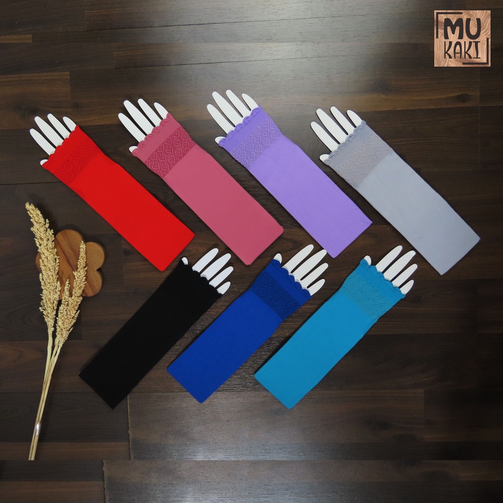 Manset Tangan Handsock Motif 3D / Manset Kerut Mukaki