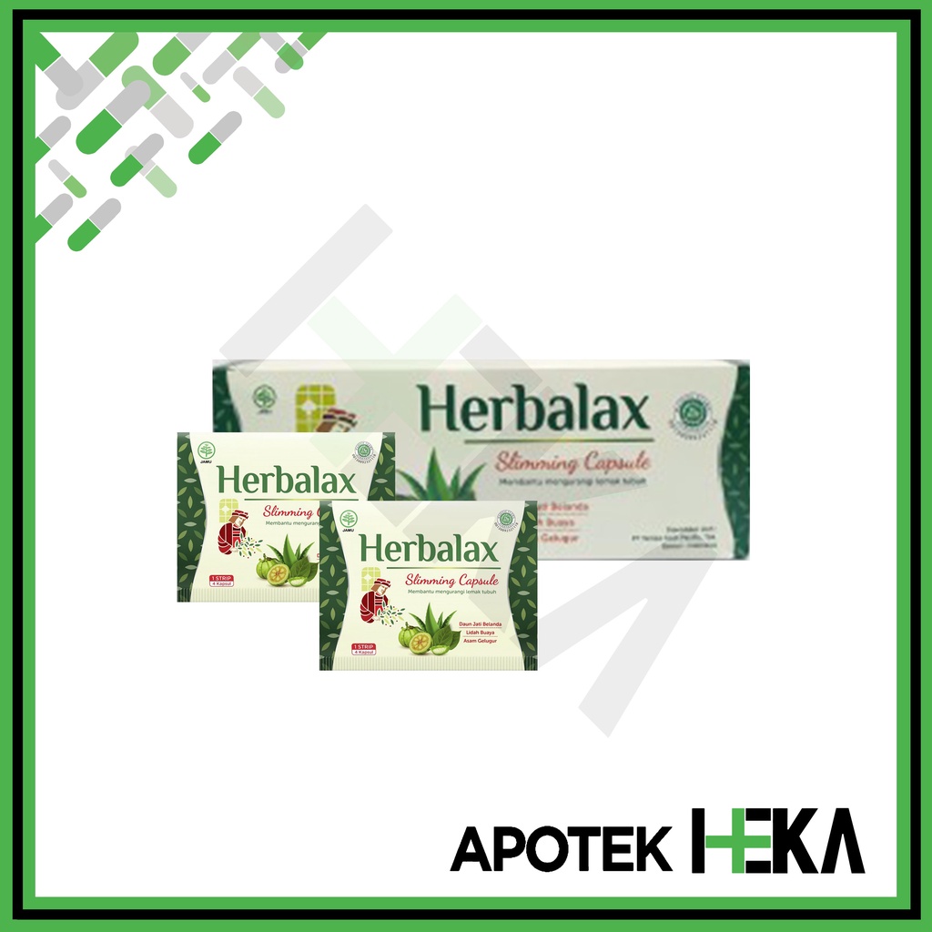 Herbalax Slimming Capsule Box Isi 25x4 Kapsul Pelangsing Penurun Berat (SEMARANG)