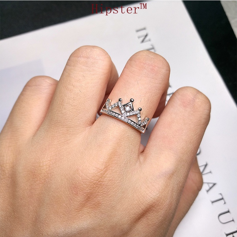 Hot Sale Classic Fashion Inlaid Diamond Crown Ring