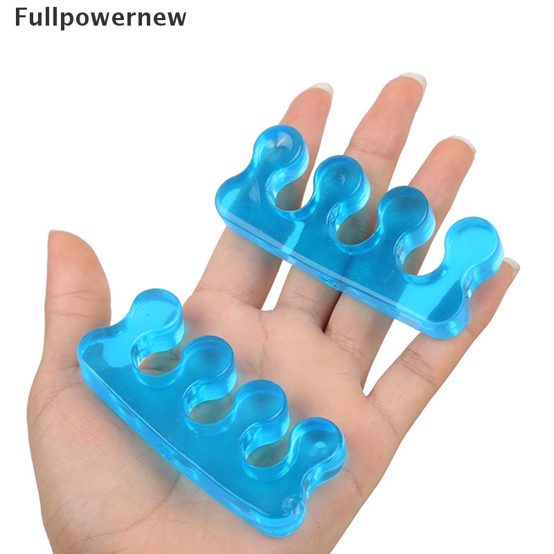 (FULL) 2pcs Separator Jari Kaki Bahan Silikon Lembut Flexible Untuk Manicure / Pedicure