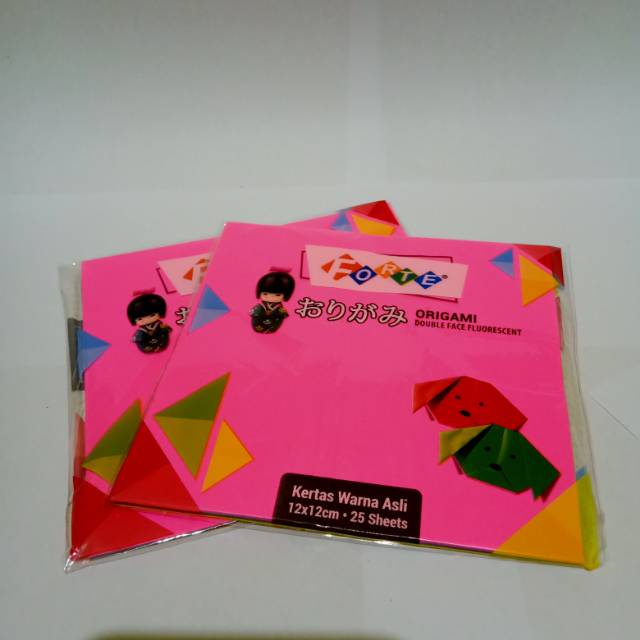 

TokoRejoAgung SATU PACK ( 25 LEMBAR ) ORIGAMI KERTAS LIPAT DUA SISI FORTE 12X12