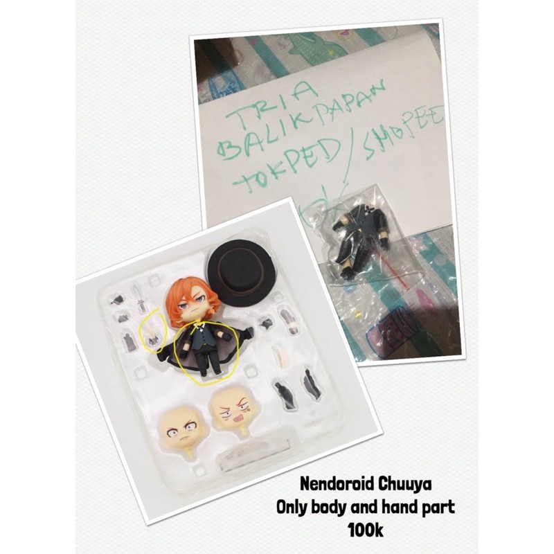 booked nendoroid chuuya and chloe parts