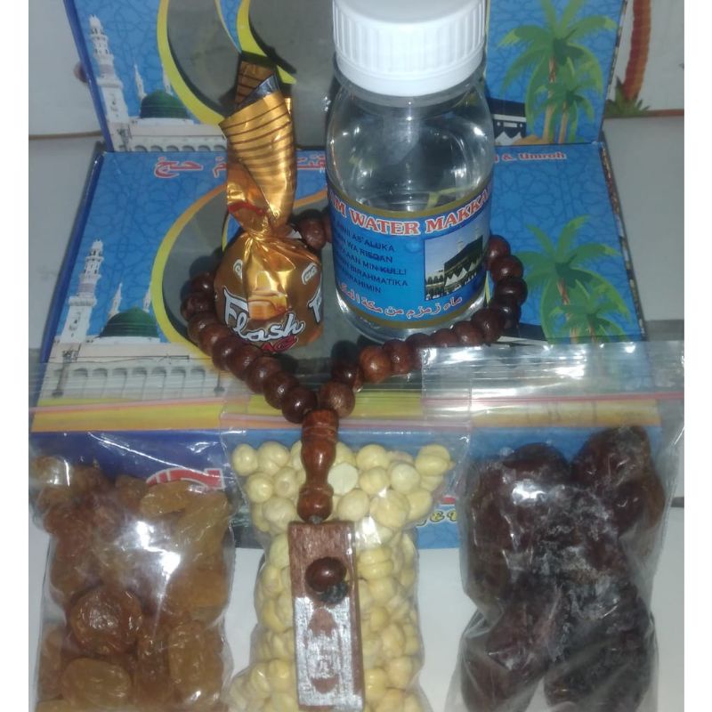 oleh oleh haji dan umroh zamzam60ml coklat/tasbih