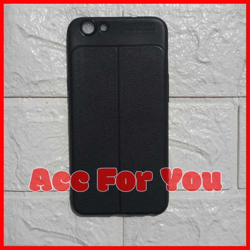 Soft Case Oppo F1S / A59 Softcase Auto Focus Casing Cover Jelly Case Carbon Black Silikon Gradasi Kulit