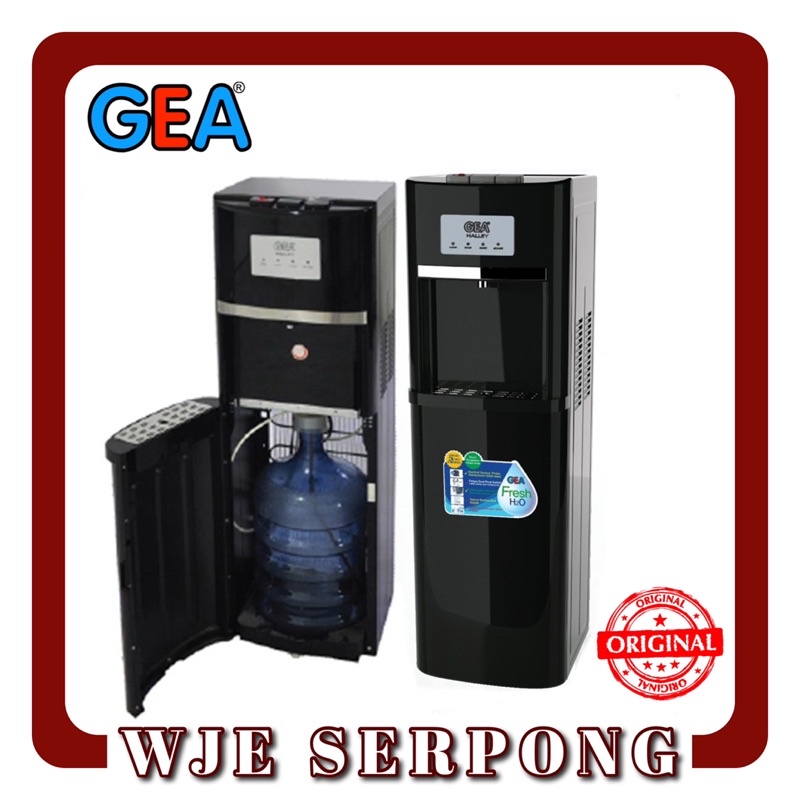 Jual Dispenser Air Gea Halley Galon Bawah Pemanas Air Bottom Loading Panas Normal Dingin 4322