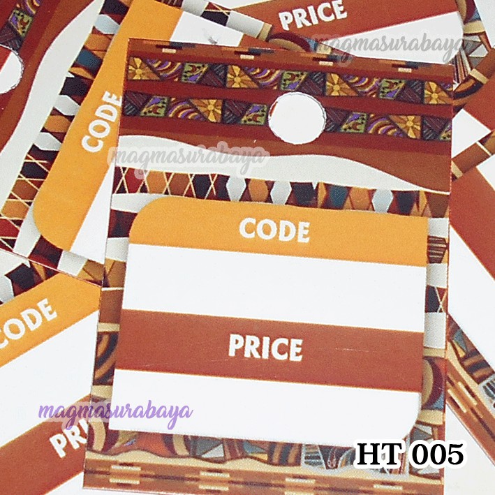 

LABEL HARGA - PRICE TAG -VINTAGE- AFRICANO
