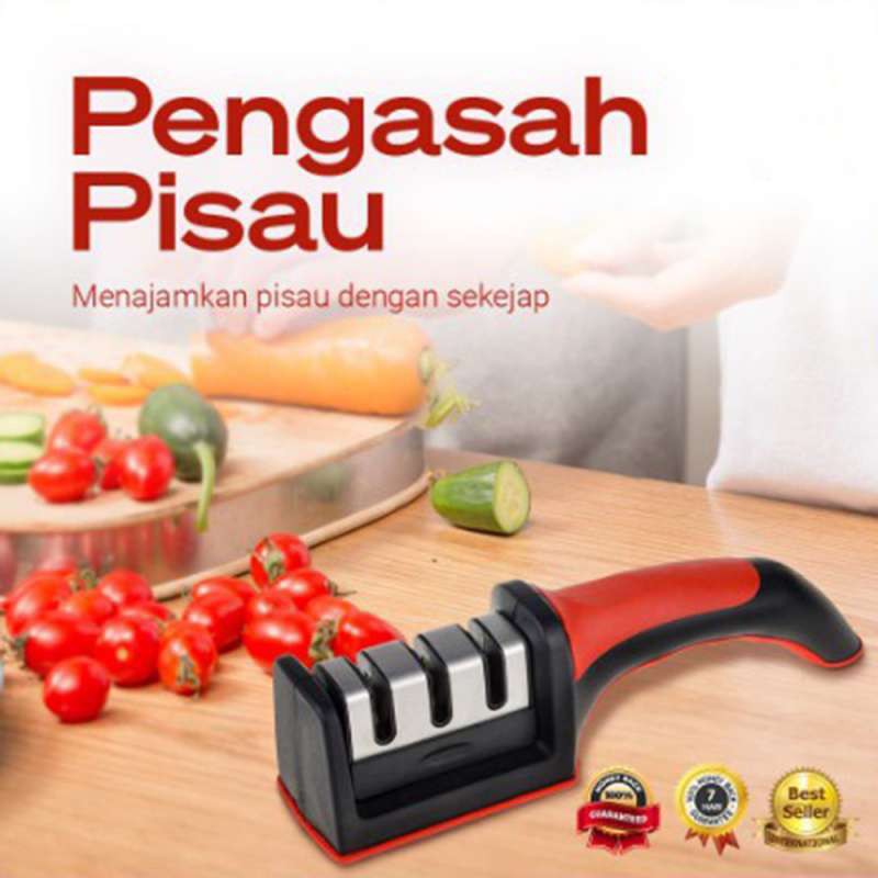 Pengasah Pisau HCK 168 Knife Sharpener 1134-Pengasah Pisau Hitam