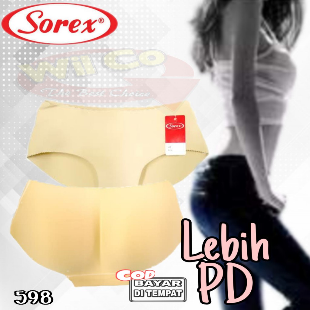 K598 - (Harga Per 1Pcs) CELANA BUSA WANITA SHAPEWARE PAKAIAN WANITA CD BUSA PEMBENTUK BOKONG SEXY SOREX SIZE S - XL