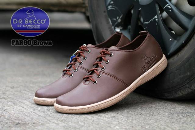 [ bayar di tempat ] Sepatu Kerja Pria Dr Becco Fargo Original Handmade Sepatu kulit murah, Sneaker