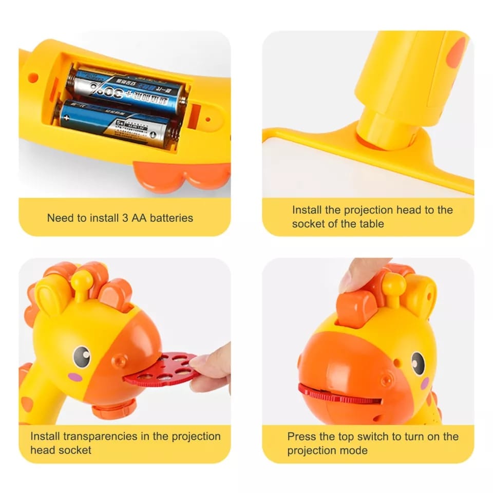 MEJA GAMBAR ANAK PROJECTOR LED KIDS DRAWING TABLE