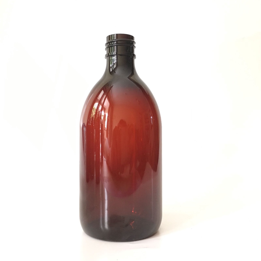 BABEE - BOTOL  AMBER 300ML IMPORT BOTOL ISI ULANG TANPA TUTUP - BOTOL  SCARLETT AMBER 300ML OVAL TANPA TUTUP