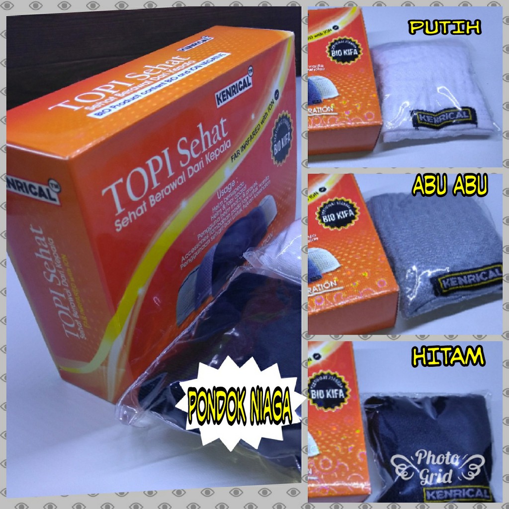 Topi Sehat Kenrical Terlaris - Kopiah Sehat - Peci Sehat Original