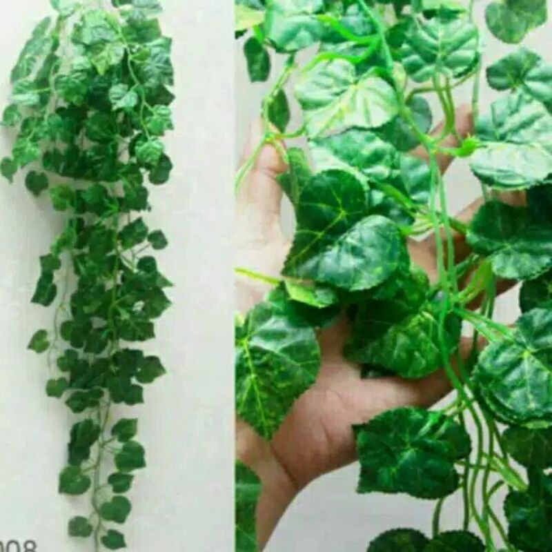 DAUN RAMBAT SINTETIS ARTIFICIAL HIASAN PAJANGAN DEKOR